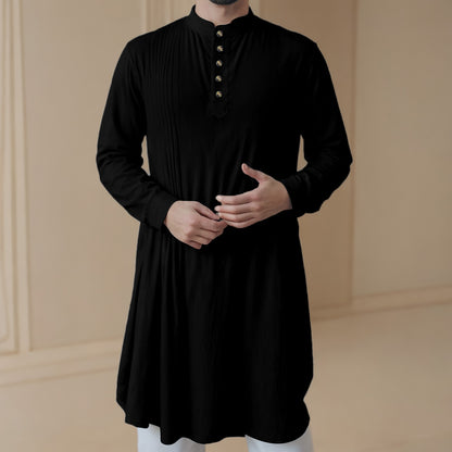 Men'S New Muslim Middle Arabic Men'S Button Down Cotton And Linen Shirts Muslim Robes Stylis Male Clothes Stylis Male Clothes
