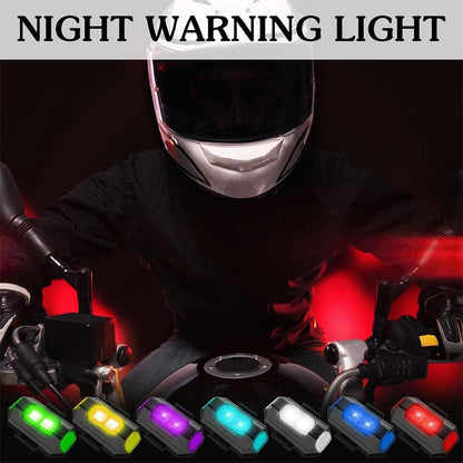 Motorcycle Flashing Lights Car RGB LED Strobe Lights 7 Colors Flash Position Wireless Light Aircraft Airplane Helicopter Warning
