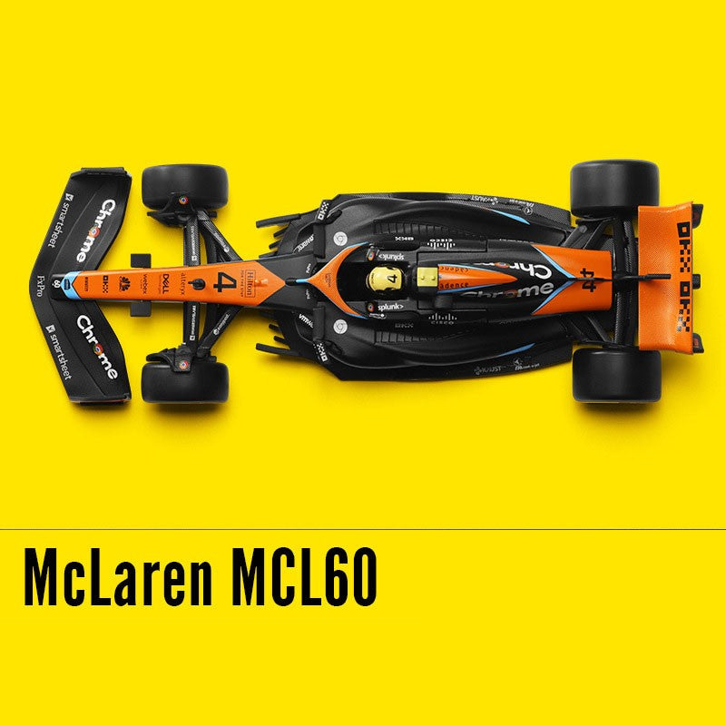 1:24 McLaren MCL60 F1 Carros Miniatura Brinquedos de Liga Modelos Fundidos Rodas Podem Virar Rolar Deslizar Carro Esportivo Presentes de Festival para Meninos