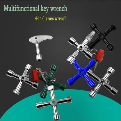Chave Inglesa Phillips de 4 Vias Mini Universal Triângulo Interno Multifunções Pequena Chave Cruzada Ferramentas Manuais de Reparo Para Elevador de Carro