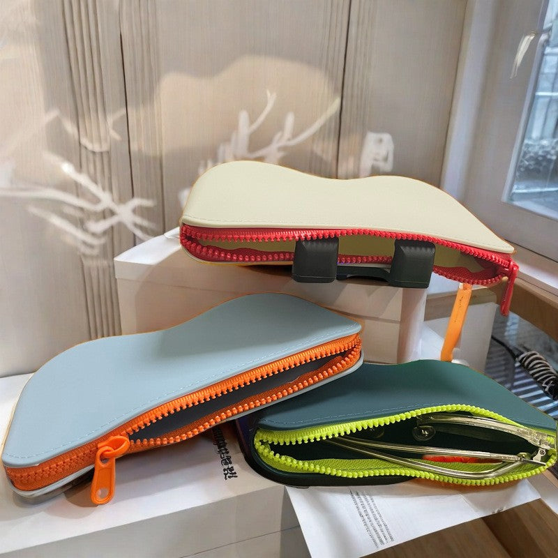 Portable Silicone Glasses Bag Sunglasses Protective Cover Storage Bag Waterproof Myopia Glasses Bag