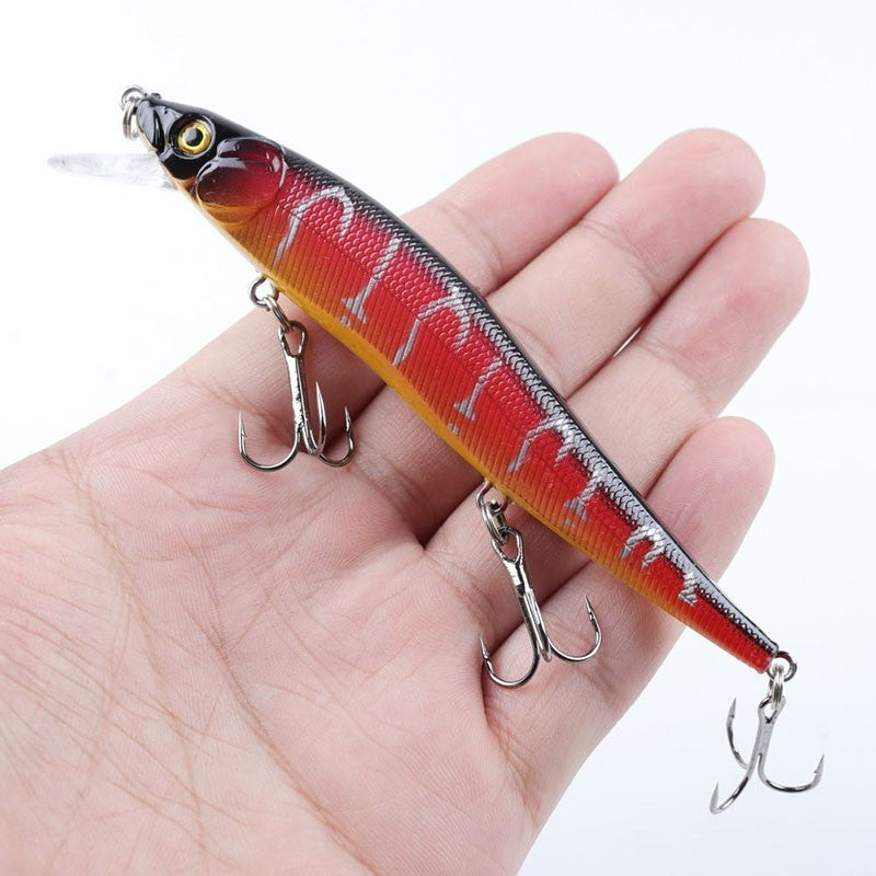 Isca Artificial Pesca 11.5cm/14g Bionic Balançante Isca Rígida com Olhos 3D Anzol Wobbler Pesca de Carpa Pesca de Baixo Perca 5/10 Peças