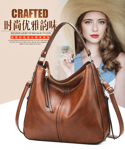 New women's handbag, single shoulder crossbody bag, PU women's tote bag, large capacity women's bag