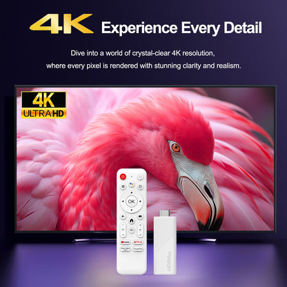 Android TV Stick Allwinner H313 Quad Core 4K Wifi6 BT Voice Assistant Remote Control Game Media Player Smart TV Box H96 Max