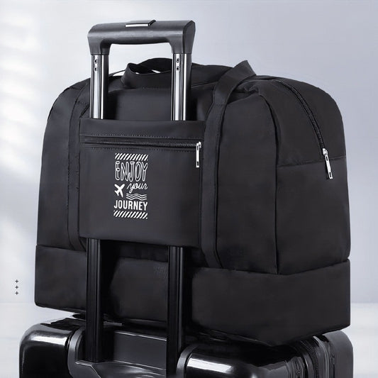 Large Capacity Fashion Travel Bag For Unisex Weekend Solid Color Handbag Wet And Dry Separation Travel Carry On Bags