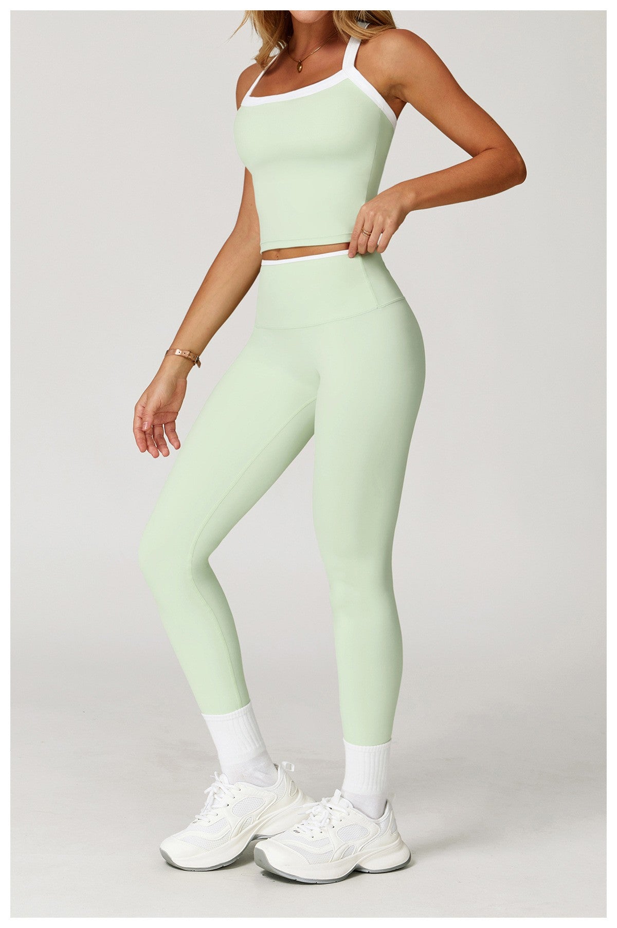 Women's Clothes 2 Pieces Workout Tracksuit Yoga Set Sportswear Gym Clothing High Waist Bell-bottoms Sexy Fitness Bta Sports Suit