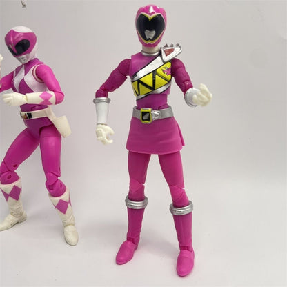 Hasbro Power Rangers Ranger Rosa 6 Polegadas Produto Genuíno A Granel Com Defeito Boneca Modelo Boneco de Ação Presente de Aniversário