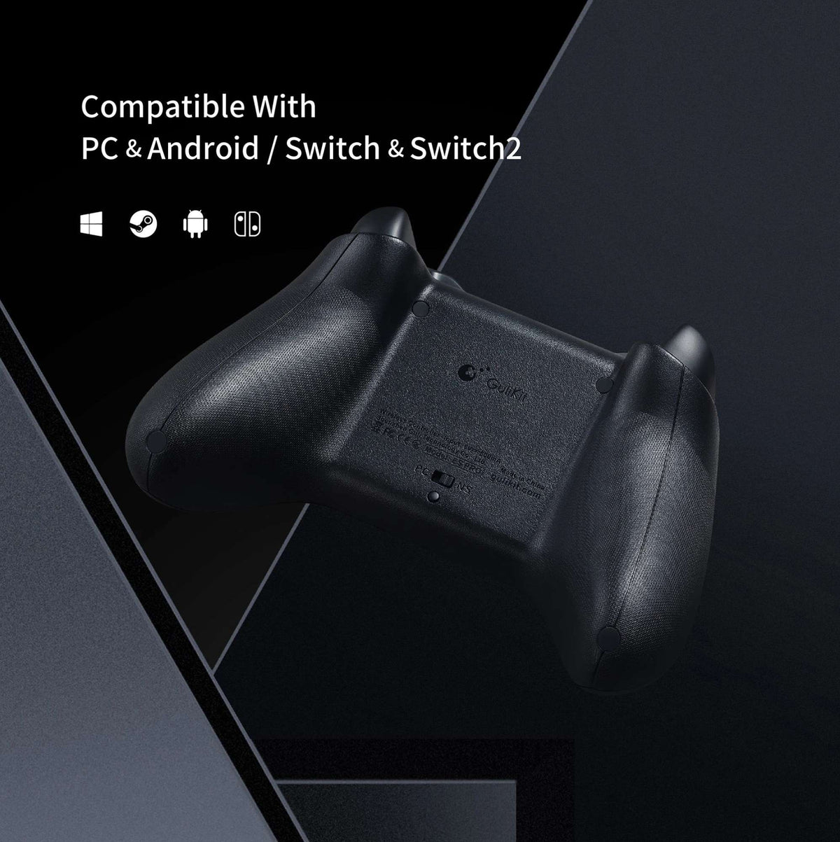 GuliKit ES Pro E-Sports Controller for Nintendo Switch 1/ 2, PC, Windows, Android Wake-up with TMR Joystick