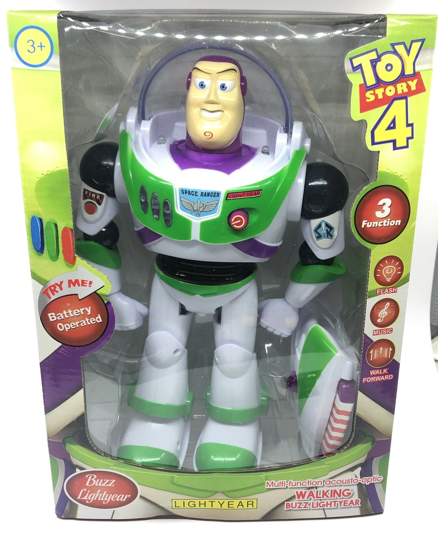 Boneco Articulado de 33cm do Buzz Lightyear de Toy Story 4 da Disney Pixar com Corpo de Pano, Fala e Edição Limitada para Coleção, Decoração e Presente