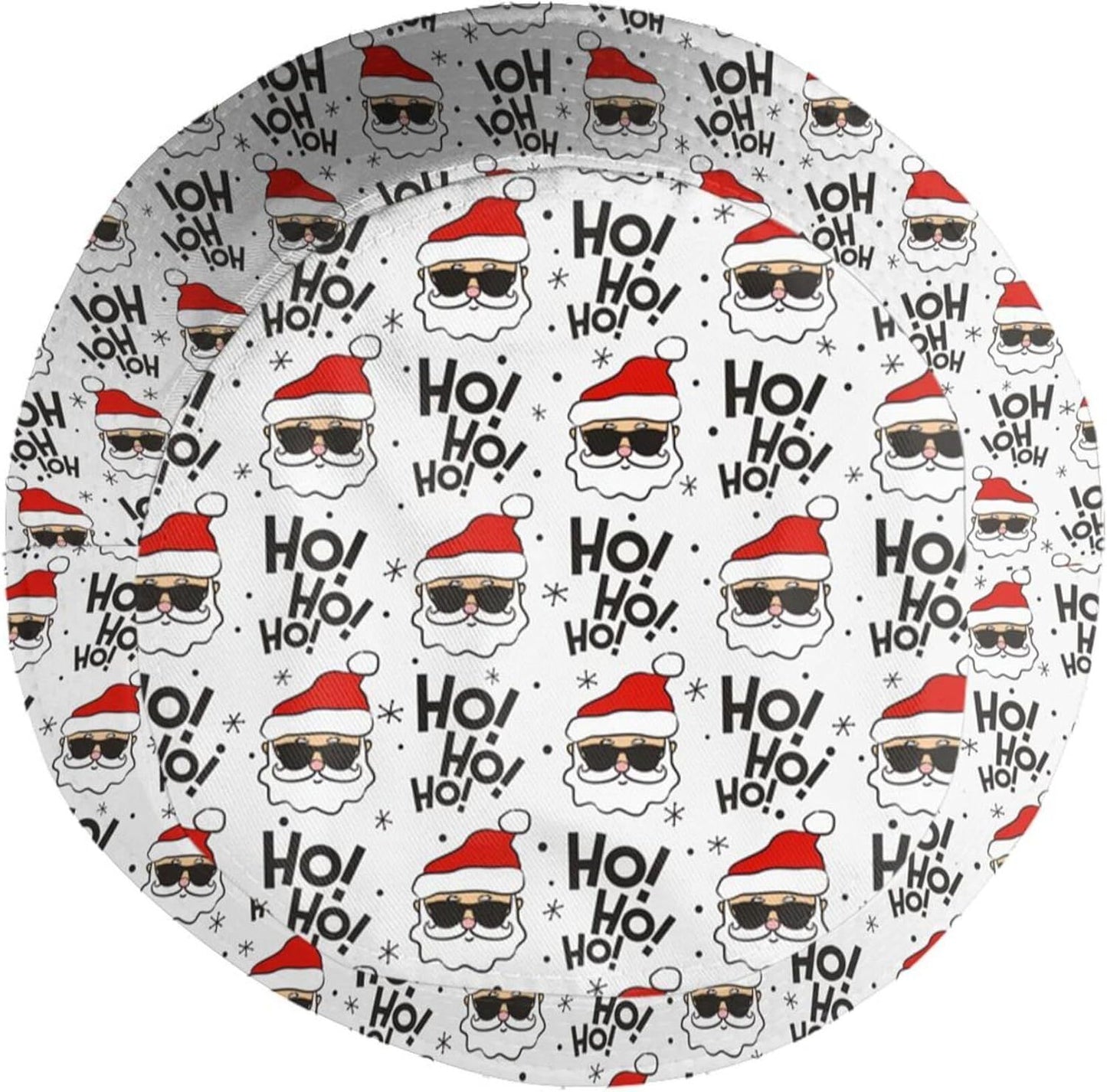 Funny Christmas Bucket Hat New Year Fisherman Hat for Women Men Packable Outdoor Travel Beach Sun Cap