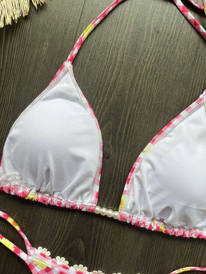 Micro Bikinis 2025 Sexy Women Swimsuit Swimwear Female Thong Bikini Set Biquini Bathing Suit Print Swimming Suits Beachwear