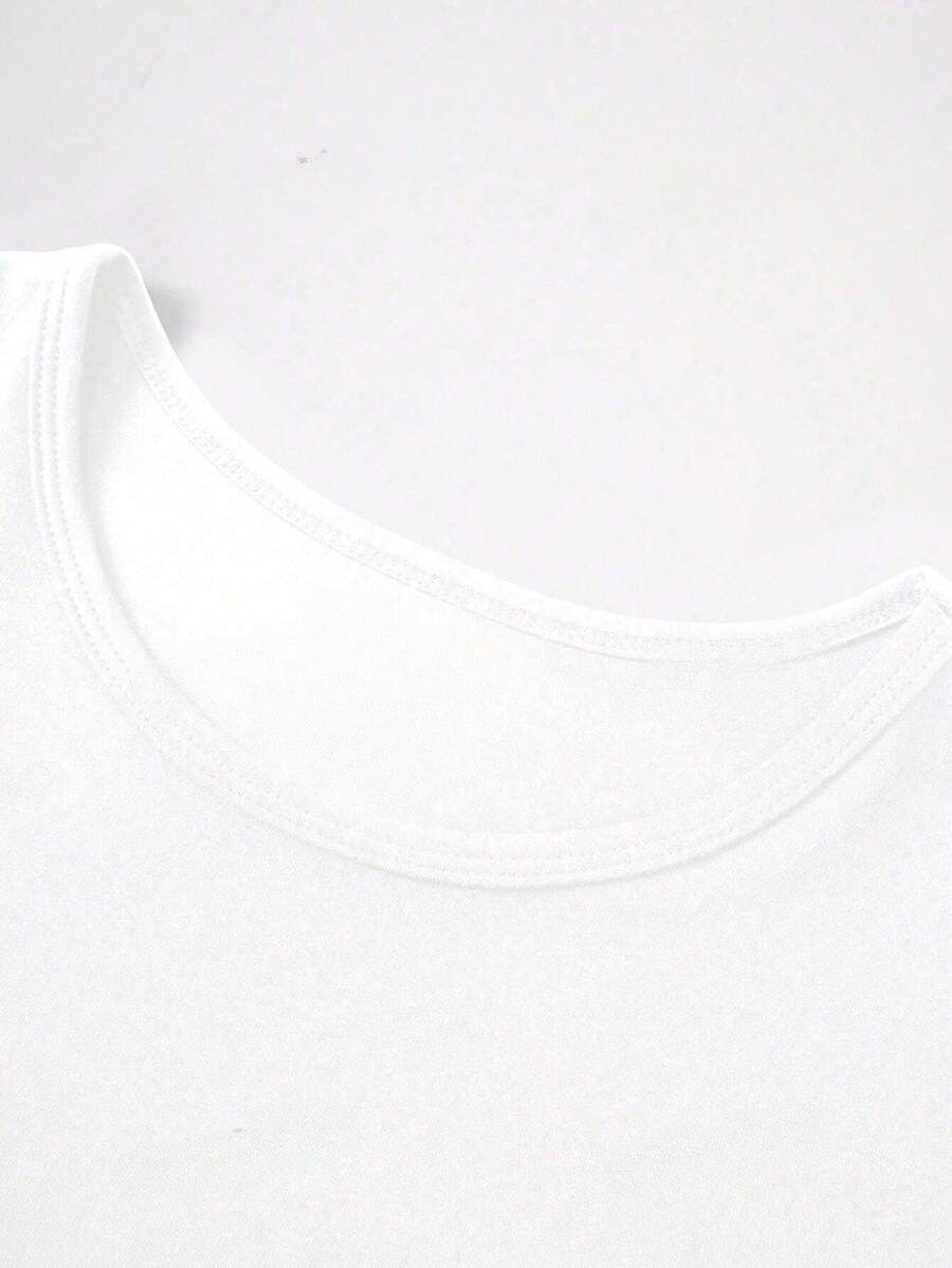 2025 New Summer Y2k Tops Womens Causal Basic T-Shirts Scoop Neck Short Sleeve Crop Tops Cute Slim Fit Tees Pullovers Clothing