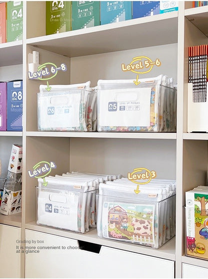 Toy storage bag Children's building blocks small toys special sorting bag bag transparent mesh gauze zipper mesh bag