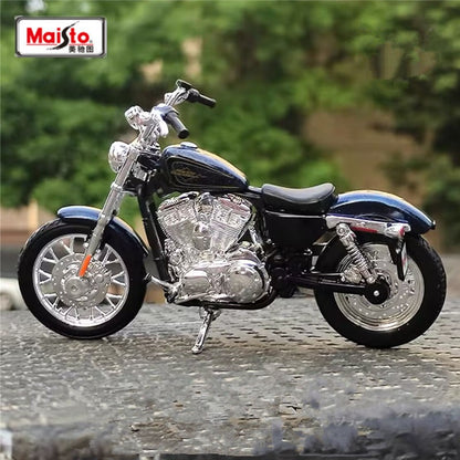 Maisto 1:18 Harley XL 1200V Seventy-Two Modelo de Moto de Liga Metálica Fundida Modelo de Moto de Rua de Metal Simulação Presentes Infantis
