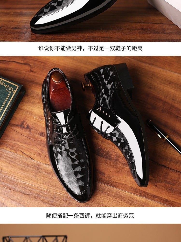 Oxfords Leather Men's Shoes Casual Dress Men Lace Up Breathable Formal Office for Man Big Size 38-48 Flats 2024
