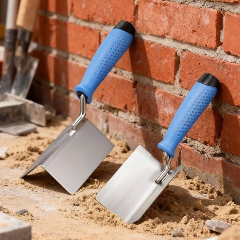 R9UF Desempenadeira de Canto Interno Externo Diatom Mud Ferramenta Auxiliar de Construção Ferramenta de Acabamento de Reboco de Aço Inoxidável