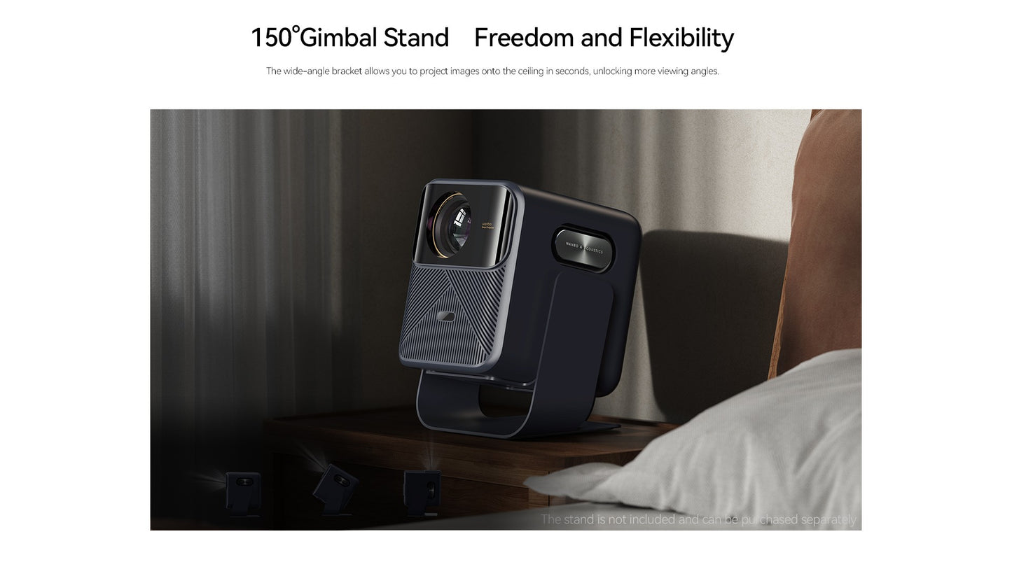 Wanbo Mozart 1 Pro 2025 4K 1200 Ansi Projector Google TV  1080P HDR10 MEMC HDMI 2.0 Sealed Beam Proyector Dual Wifi  20W Speaker