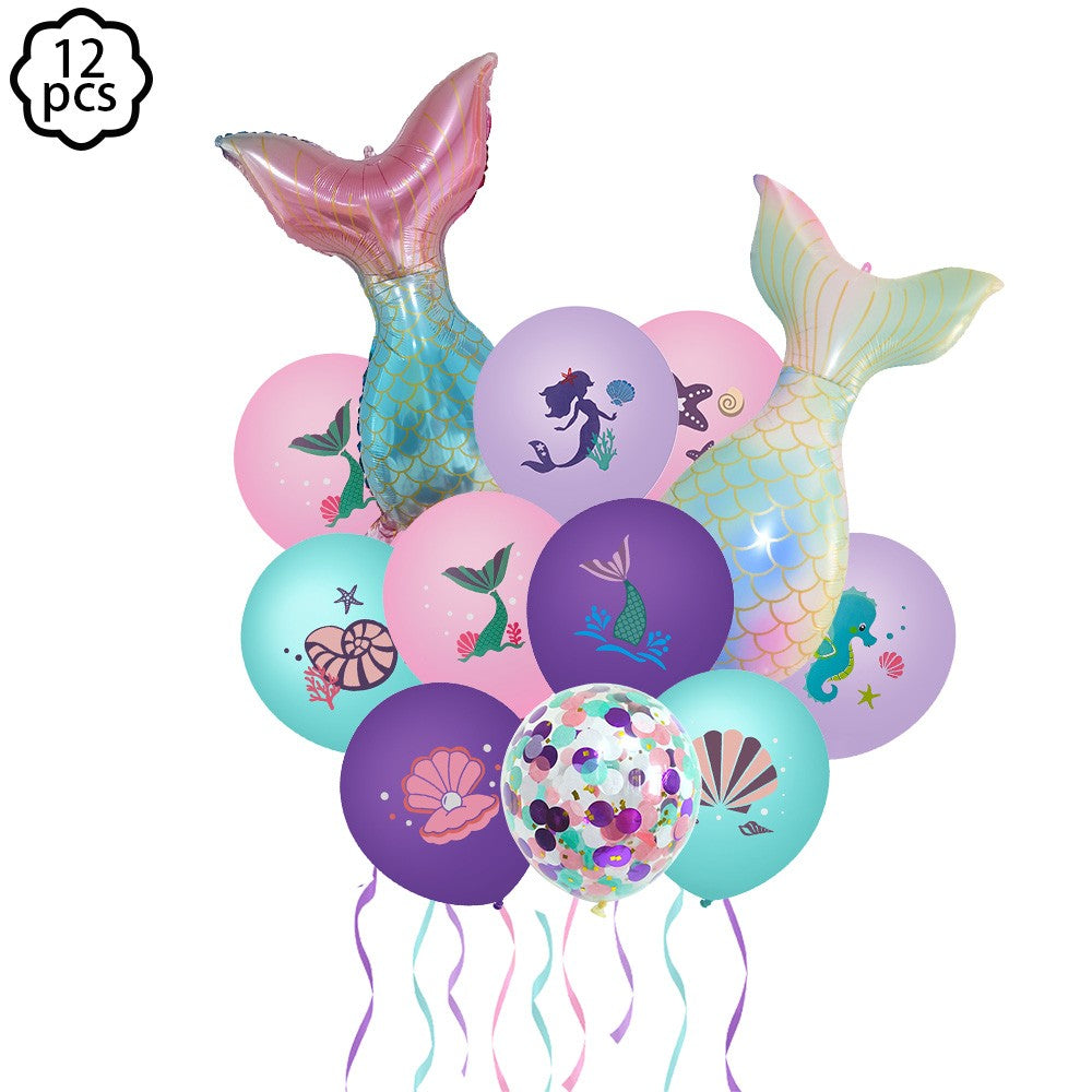 Big Upright Mermaid Tail Balloon Mermaid Balloon Wedding Baby Shower Kids Girls Birthday Decor Mermaid Birthday Party Decoration