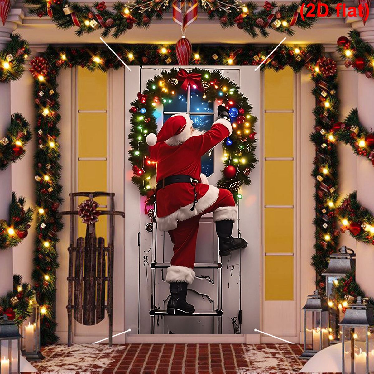 Christmas Photography Backdrop Santa Claus Background Cloth Xmas Happy 2026 New Year Winter Merry Christmas Baby Family Portrait