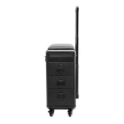 Tattoo Travel Case Rolling Cart Tattoo Workstation Makeup Suitcase for Professional Artists Hair Barbers