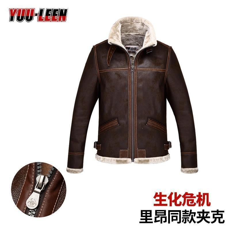 Game Biohazard Resident Leon Scott Kennedy Cosplay Costumes Faux Leather Jacket Role Play Coat For Man