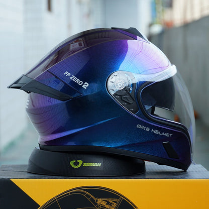 Capacete articulado para motociclistas, com dupla certificação 3C e DOT, e viseira dupla, importado da China