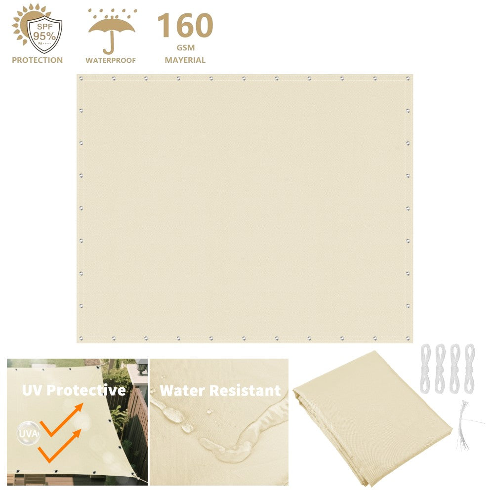 2x3/3x3/3x4/4x5M Sun Shade Sail Waterproof Outdoor Square Rectangle Garden Patio UV Block Party Canopy Pool Camp Awning Shelter