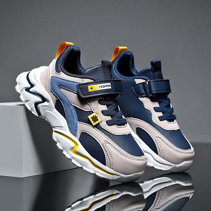 Kids Sports Shoes Boys Sneakers Trendy Non-Slip Running Walking Shoes For School Children Lightweight Casual Tennis Footwear