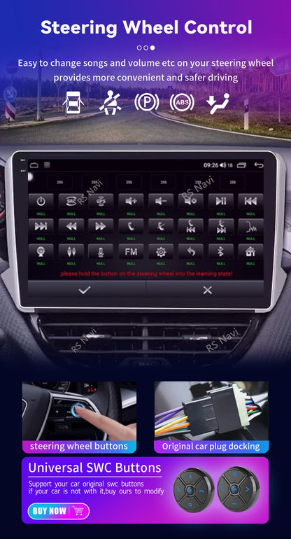 Android 15 Navigation Multimedia Player For Peugeot 2008 208 Series 2012 2013 2014 - 2018 Carplay Auto Stereo BT video Car radio