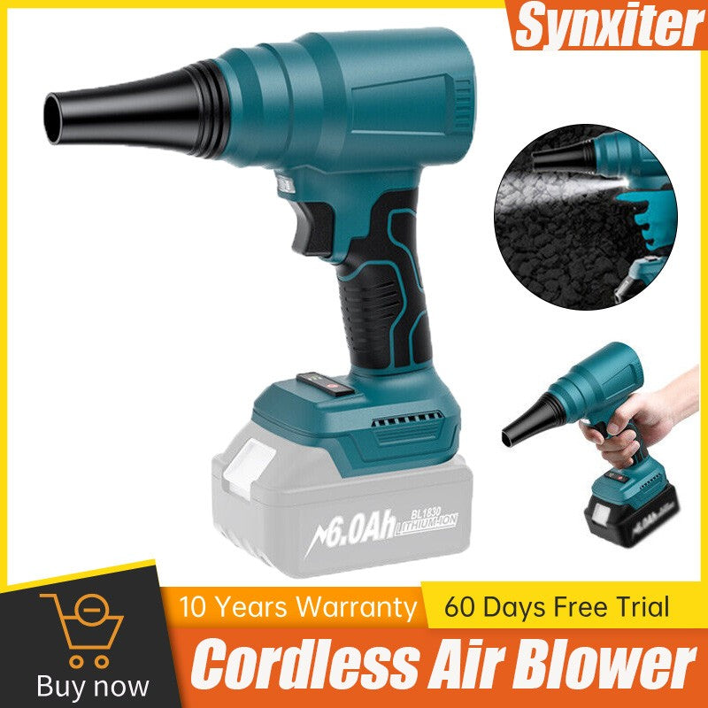 Soprador de ar elétrico sem fio Turbo Jato Recarregável Portátil Para Folhas de Jardim Ferramenta de Sopro de Poeira Para Bateria Makita 18V