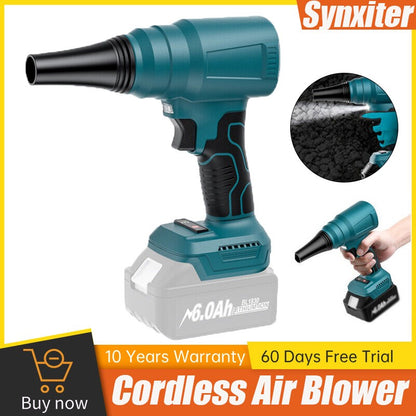 Soprador de ar elétrico sem fio Turbo Jato Recarregável Portátil Para Folhas de Jardim Ferramenta de Sopro de Poeira Para Bateria Makita 18V