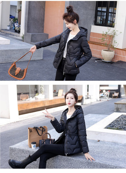 Down For Women, Lightweight Short, 2024 Winter New Collection, Waist Cinching And Warm, Duck Down Slim Fit, Korean Version