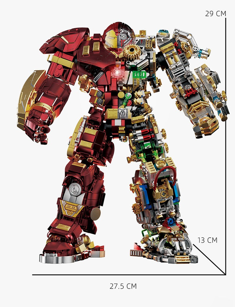 2700+ peças Blocos Iron Heroes Bonecos de Ação Mark Building Sets Buster Mech Brinquedos de Montar DIY Colecionáveis para Meninos Adultos Crianças Presentes