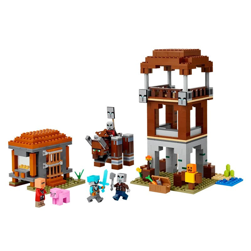 LEGO Blocos de Montar Meu Mundo Posto Avançado Predador e Blocos de Montar Clássicos Predador Brinquedos Presentes Infantis