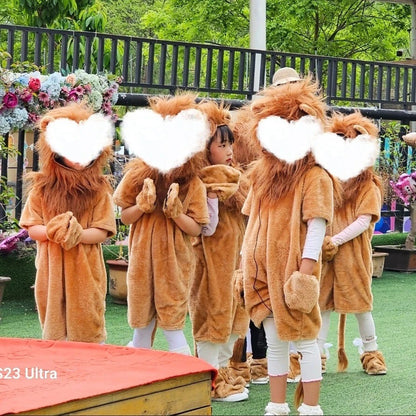Boys Girls Wizard Lion King Costume Baby Kids Child Animal Birthday Party Halloween Cosplay Costumes Role Play Jumpsuit