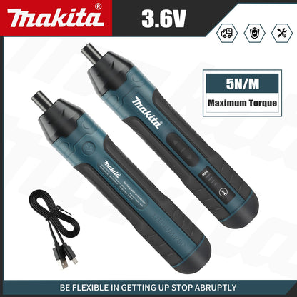Parafusadeira Elétrica Sem Fio Makita | 3.6V 5N.m Torque | Mandril 1/4" | Bateria Li-ion 1300mAh