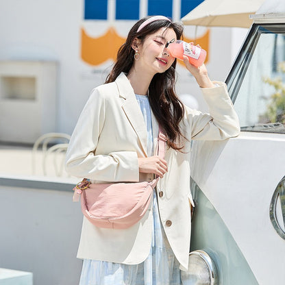 Semir Crossbody Bag Women 2025 New Chest Bag Macaron Color Dumpling Bag  Minimalist Waist Pack Shoulder Purse