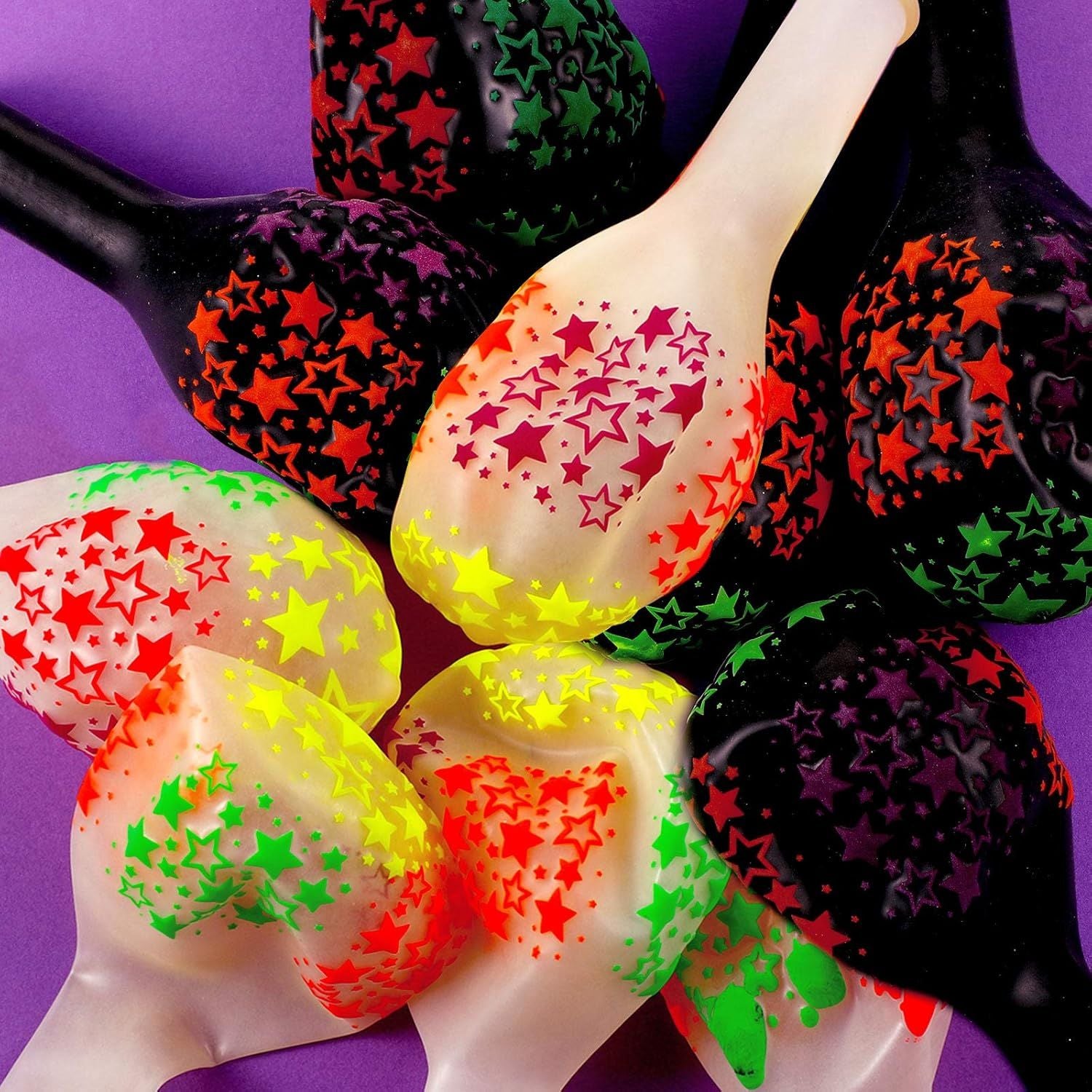 60/10PCS Fluorescent Balloons Glow In The Dark Luminous Dots Latex Balloon For Birthday Wedding Party Decoration Kids Gifts Toys