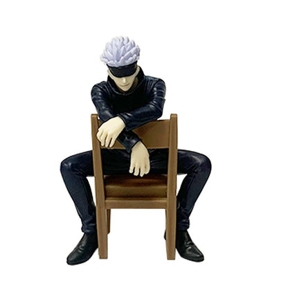 11cm Novo Gojo Satoru Anime Jujutsu Kaisen Boneco de Ação Itadori Yuji Sentado para Tampador de Macarrão Modelo de Brinquedos Bonecas Japonesas Hobbies