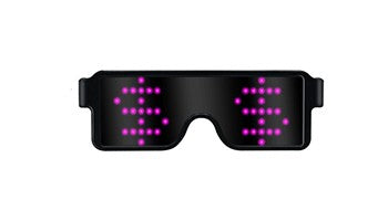 App Control Bluetooth Led Party Glasses Customized Languages USB Charge Flashing  Luminous Eyewear Christmas Concert Sunglasses