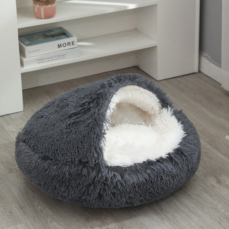 Cama Redonda para Cães, Quente de Inverno, Cama de Gato de Pelúcia, Cesto para Cães Lavável, Cama de Estimação para Cães de Pequeno, Médio e Grande Porte, Sofá para Gatos