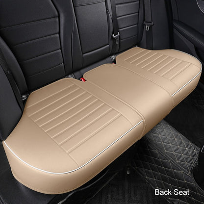 1Pcs PU Leather Car Universal Seat Cover Interior Auto Seat Kits Cushion Four Seasons Protector Mat Front Rear Rows Accessories