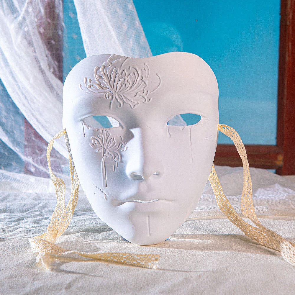 Mask Retro Hand Drawing Fashion Men and Women SameStyle Ancient Style Adult Style Hanfu Props Ball Party Secret Room Accessories