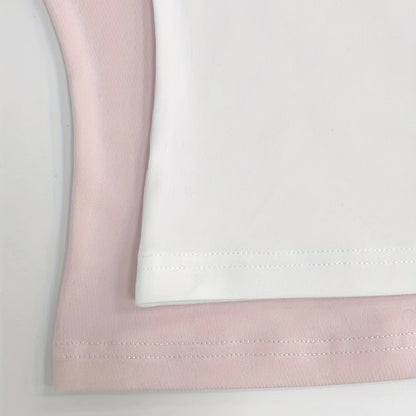 2 Piece Set Pleated Asymmetric Crop Top Woman T-shirts Strapless Top Female Sleeveless Sexy Tops Womens Cloth Fashion Streetwear