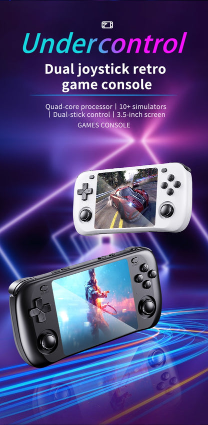 Retro Gaming Console H36S 2026 Handheld Portable Player IPS HD Display 64GB 128GB Open Source OS Classic Games