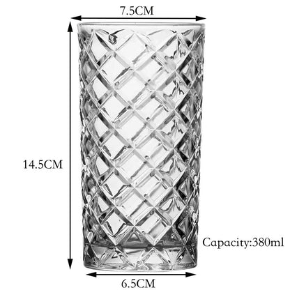 Copo Alto Criativo de Vidro Cristal Sem Chumbo Copo Collins para Bar para Água, Suco, Cerveja e Coquetel