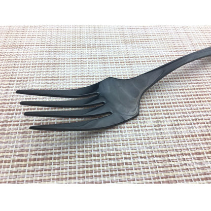 JANKNG Conjunto de Talheres Preto 1 Peça Aço Inoxidável 18/10 Ocidental Talheres de Mesa Garfo Faca de Bife Manteiga Jantar