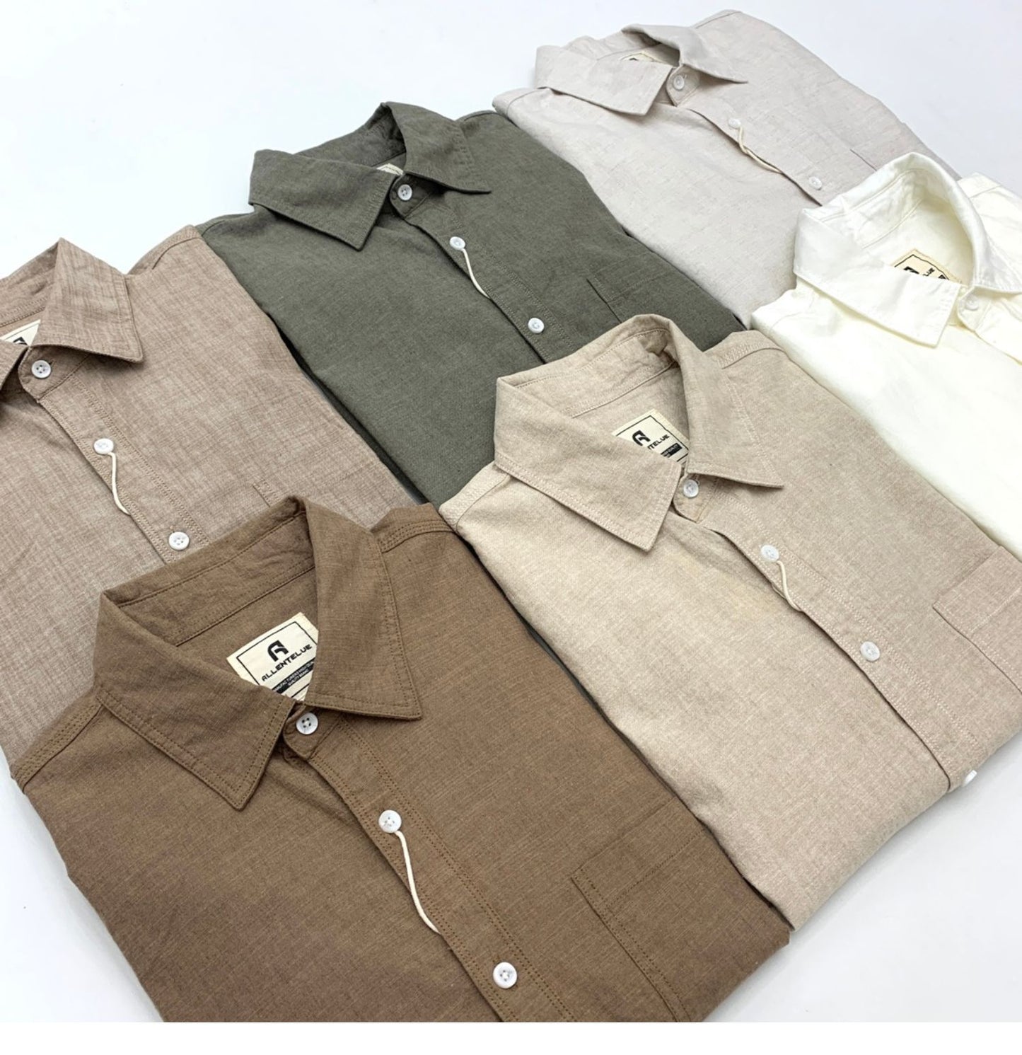 Sold Color Mens Cotton Linen Shirts Harajuku Casual Simple Comfortable Long Sleeve Loose Buttons Blouses Shirt With Chest Pocket