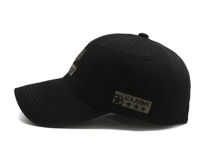 Four Seasons HatsMen's Trendy HatsKorean Casual HatsSpring and Autumn Outdoor SunhatsCamouflage Sunscreen Men's Baseball Caps