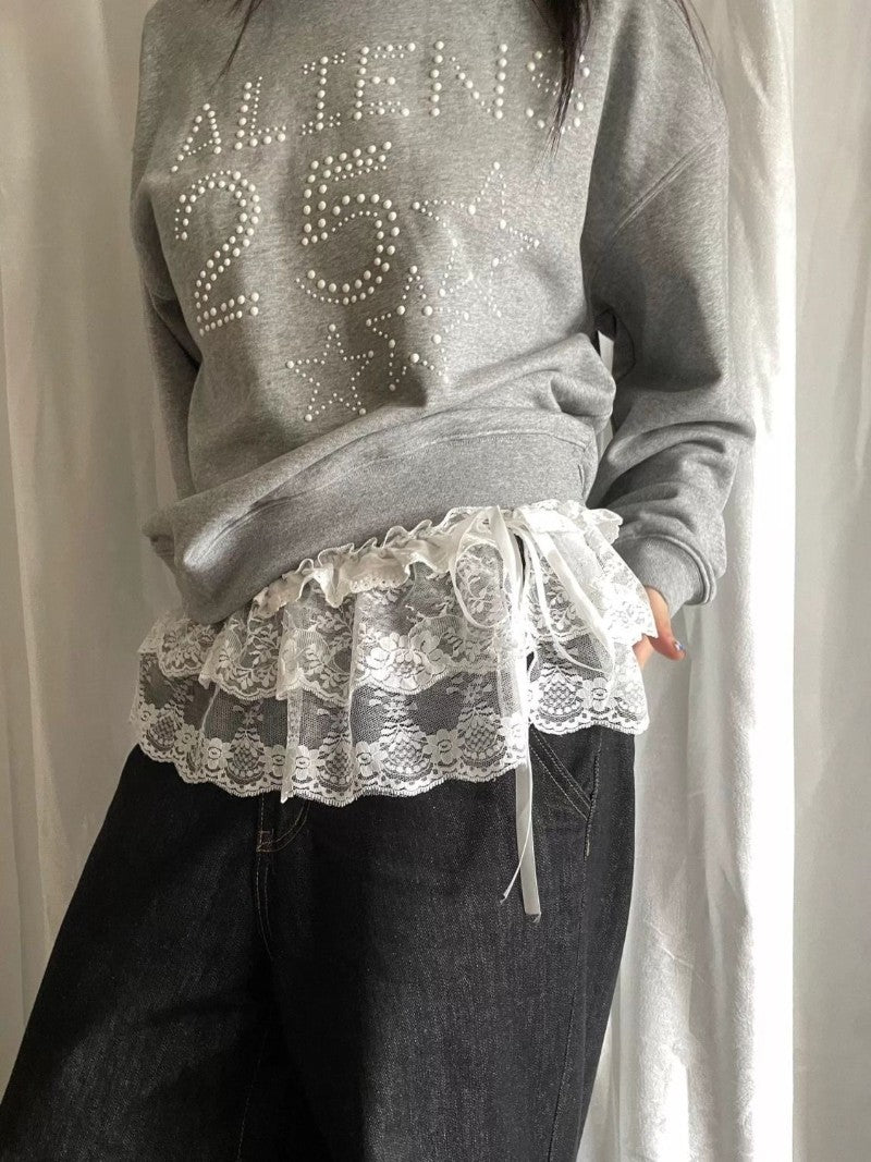 Women Y2K Korean Lace Mini Layered Skirt Streetwear Lace Up Ruffles Harajuku High Waist Pleated Ladies Jupe Skirts Clothes